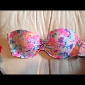 Pushup bandeau bathing suit Victoria secret