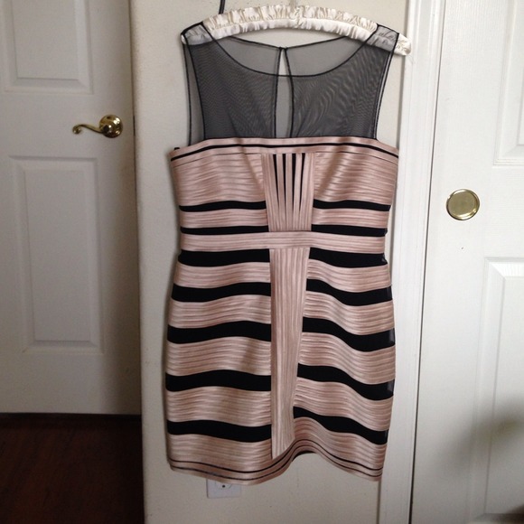 BCBG champagne and black dress JUST REDUCED!!