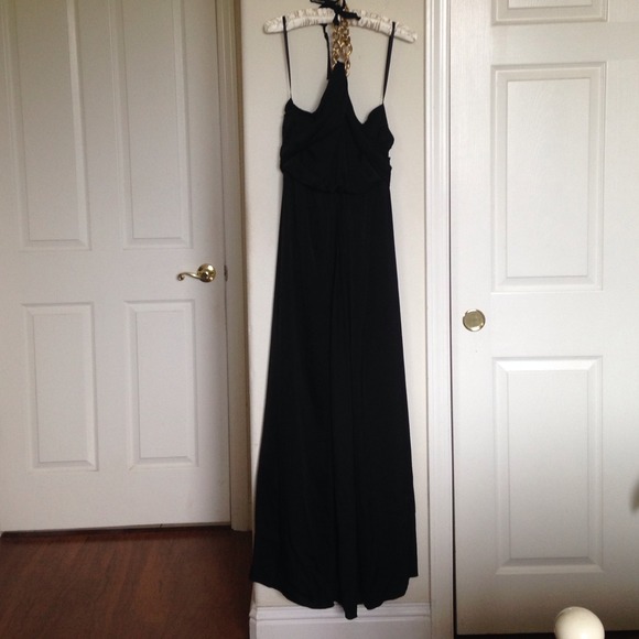 BCBG dress with gold chain halter JUST REDUCED!!