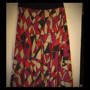 Colorful mosaic skirt