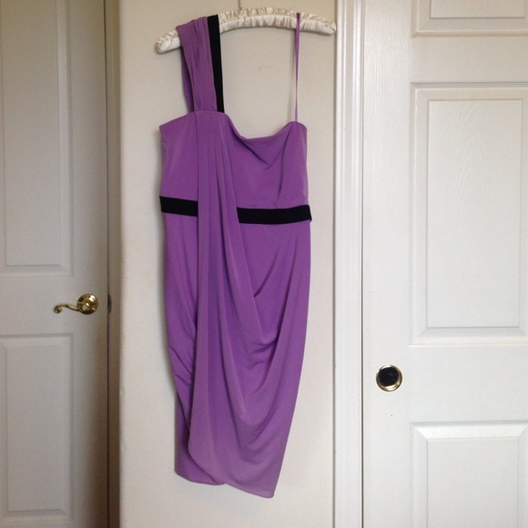 BCBG purple dress with black trim JUST REDUCED!!