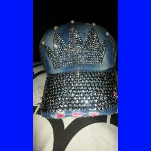 Studded Jean Hat