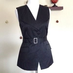 Black belted vest