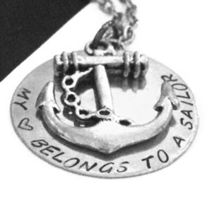 My Heart Belongs to a Sailor Necklace
