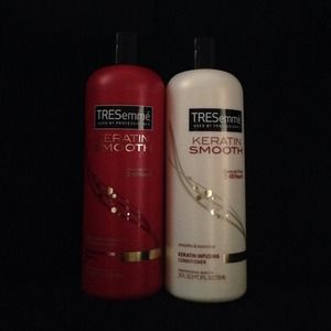 New two bottles of tresemme kertin smooth 25oz