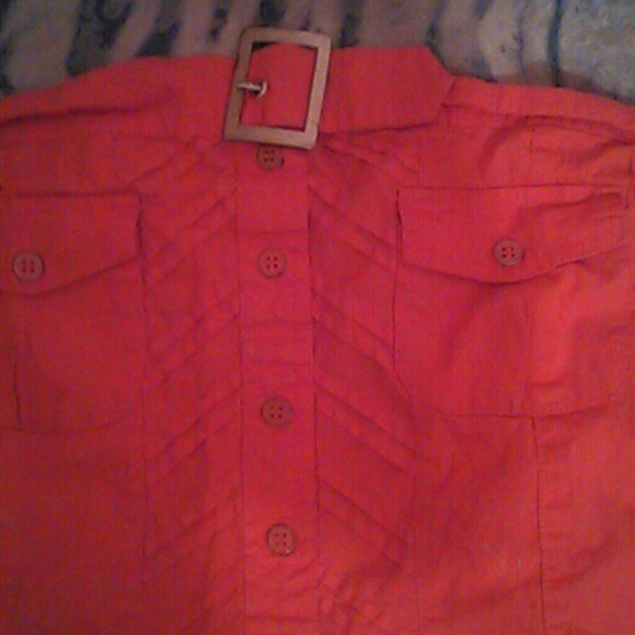 Rust Orange tube top. - Picture 2 of 4