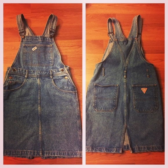 Vintage Guess Overall Dress