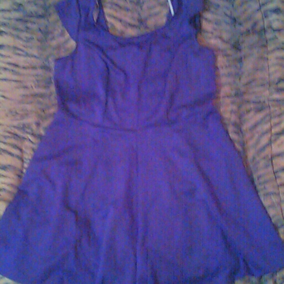 Dark Purple dress.