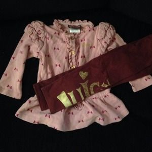 Juciy couture outfit! Size 18-24 months
