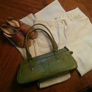 »SOLD« White Tahari High Waist Ankle Jean