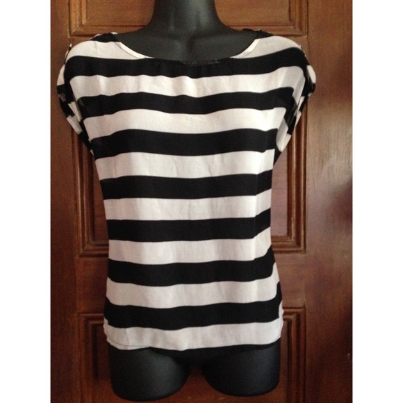 Sheer Striped Top