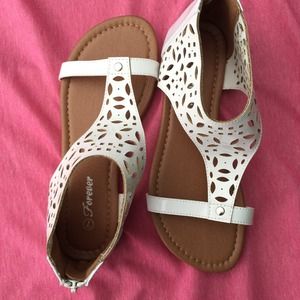 Patent faux Leather Sandals