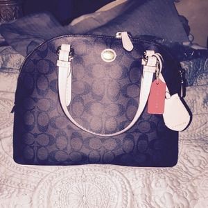 PEYTON SIGNATURE DOMED SATCHEL NWT