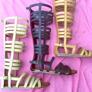 Free Shipping!! Long gladiator sandals