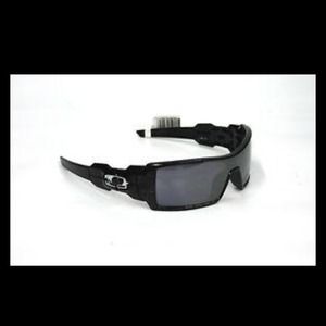 Oakley oil rig polished black/silver