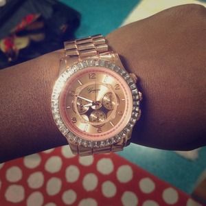 Rose Gold Geneva Watch