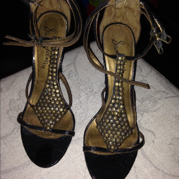 Simple black sandals