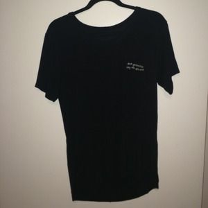 Brandy Melville Black Quinn Pocket Top