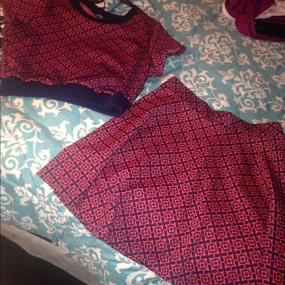 2 piece Crop & skirt