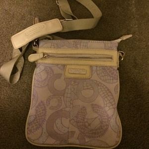 Authentic coach cross-body purse