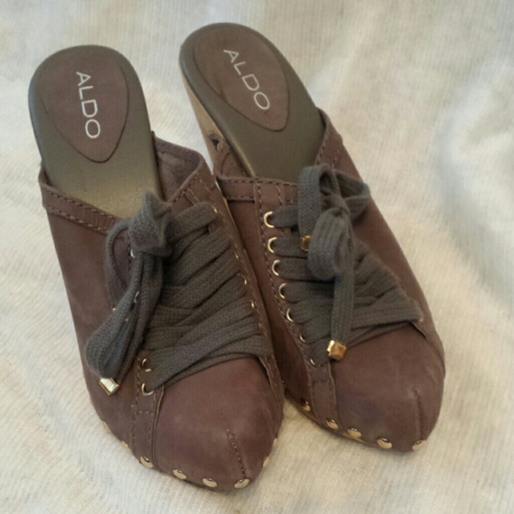 Aldo mules size 8 - Grey