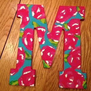 Letters with a Lilly print