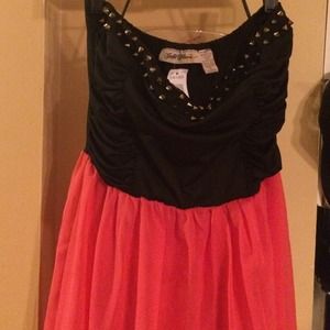 Strapless Hi-Low dress