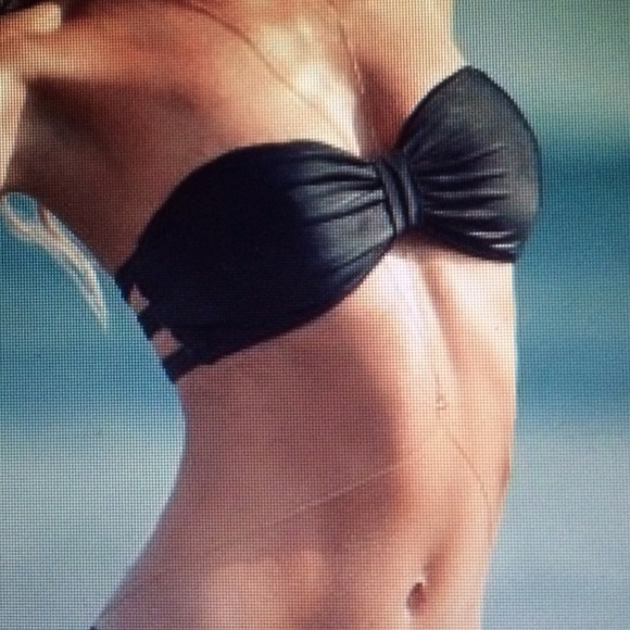 Black Britt Bikini Top by Mandalynn Swim - Picture 1 of 3