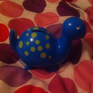 Dinosaur piggy bank