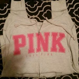 Pink vs sweatshirt small