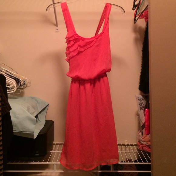 Crossback salmon sundress