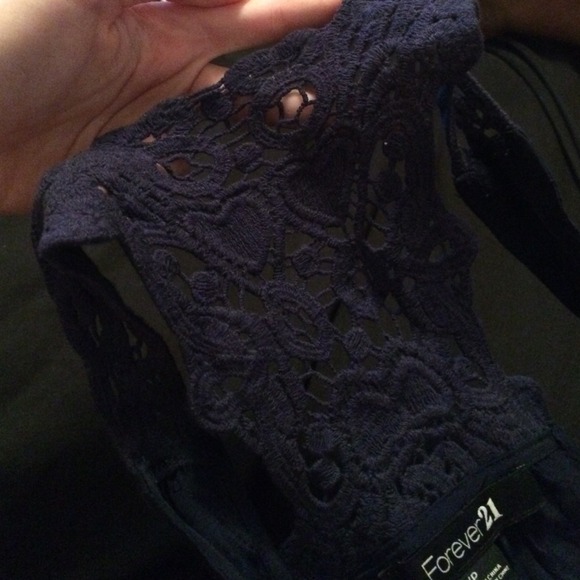 navy blue romper - Picture 2 of 3