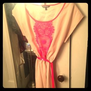 Beige & Pink Express dress
