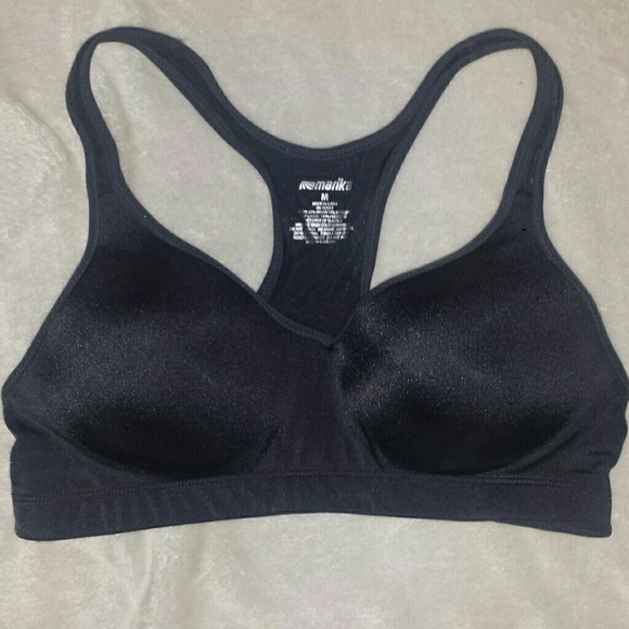 Gray padded sports bra