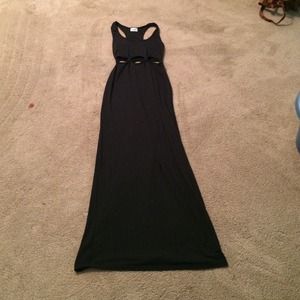 Black maxi dress