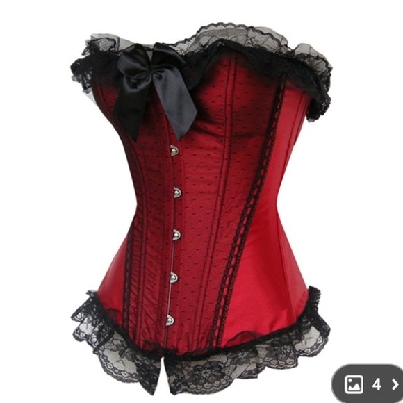 Sexy Red and black corset