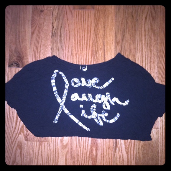 Joyce Leslie Tops - SOLD LOVE💕LAUGH💕LIFE Crop Top!