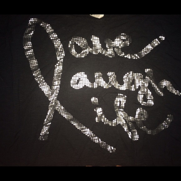 SOLD LOVE💕LAUGH💕LIFE Crop Top! - Picture 3 of 3