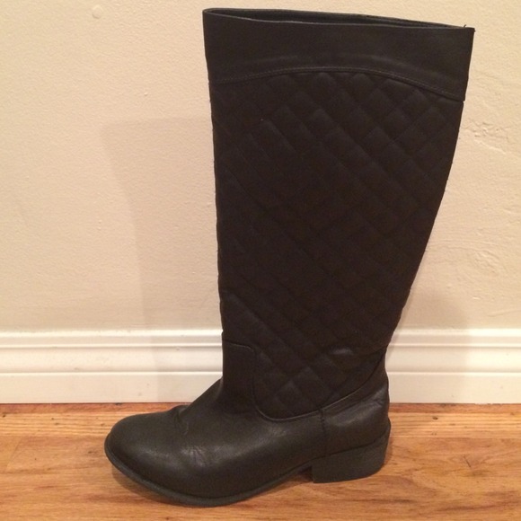 Quilted tall boots from Forever 21