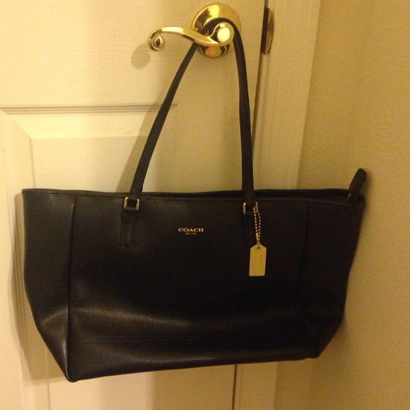 Coach black leather purse JUST REDUCED!!