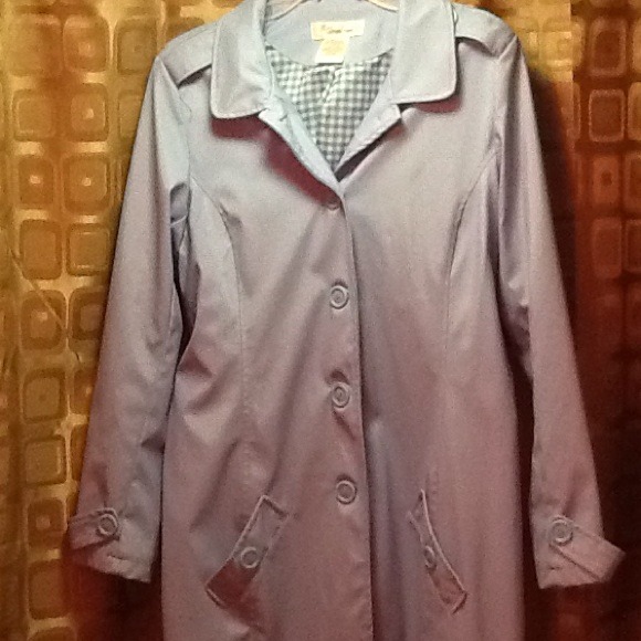 Youth rain jacket trench coat style - Picture 3 of 3