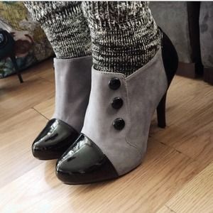 Grey and Black Booties