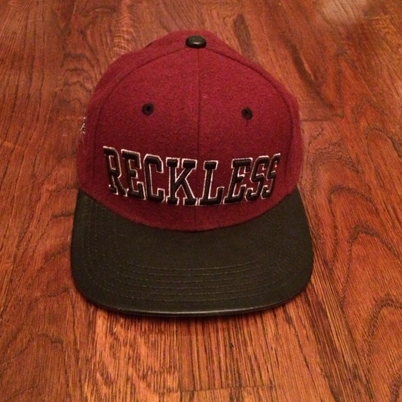Young & Reckless Accessories - Young & Reckless Burgundy SnapBack