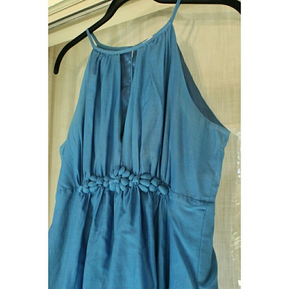 SOLD Blue jeweled detail dress - Picture 2 of 4