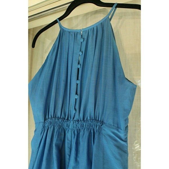 SOLD Blue jeweled detail dress - Picture 3 of 4
