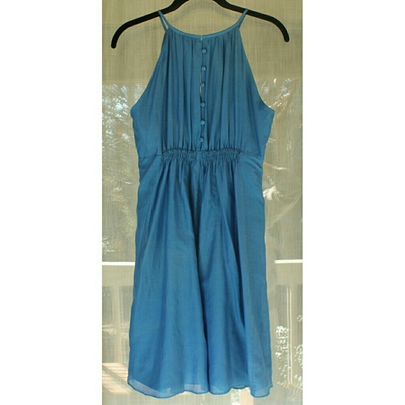 SOLD Blue jeweled detail dress - Picture 4 of 4