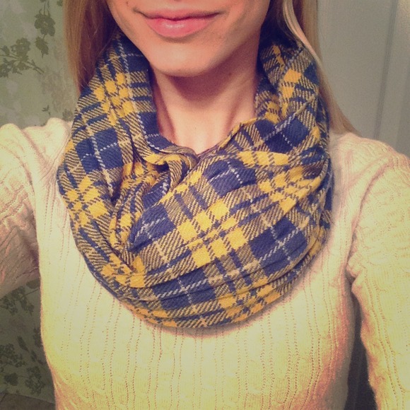 Blue and Yellow Winter Scarf