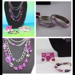 ⬇Just Reduced⬇️ 4 pieces purple jewelry