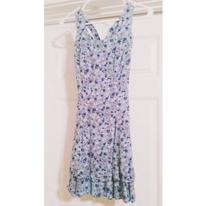 Vintage 90's floral blue dress