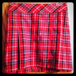 Throwback A & F pleated schoolgirl mini skirt